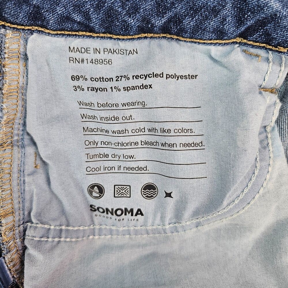 Sonoma Curvy Skinny Jeans Women's 12R Blue Mid Rise Stretch Denim 30x28 - Picture 8 of 12